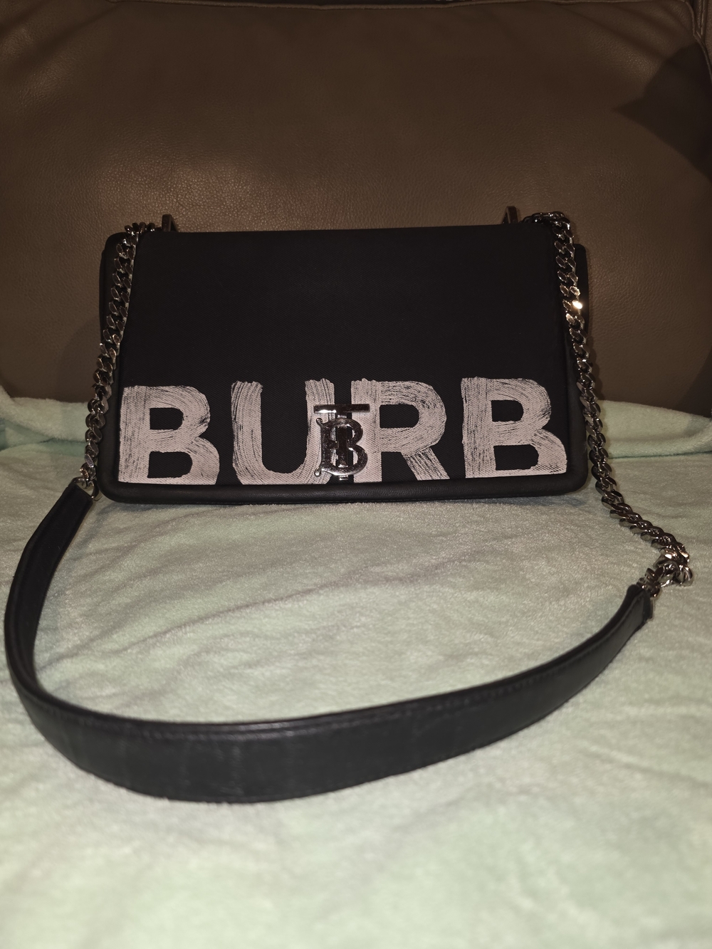 Burberry Black Lola Graffiti Bag